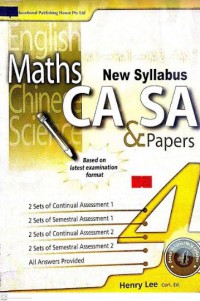 Maths CA SA & Papers 4 New Syllabus