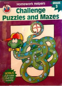 Homework Helpers : Challenge Puzzles And Mazes Grade 3