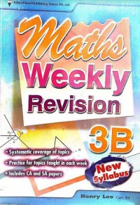 Maths Weekly Revision 3B