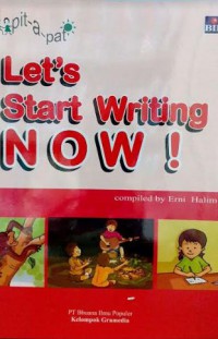 Let's Start Writing Now !