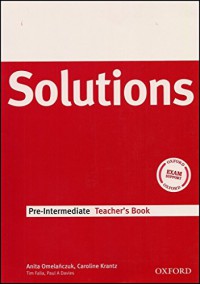 Solutions Pre-Intermediate Teacher's Book