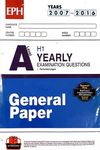 A Level H1 Yearly General Paper Examination Questions