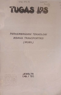 Karya: Perkembangan Teknologi Bidang Transportasi (Mobil)