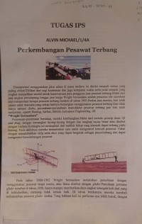 Karya: Perkembangan Pesawat Terbang