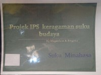 Karya: Projek IPS keragaman suku budaya: Suku Minahasa