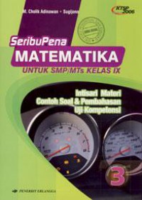 Seribu Pena Matematika Jilid 3 Untuk SMP Kelas IX