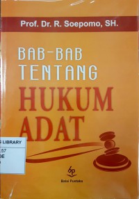 Bab-Bab Tentang Hukum Adat