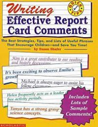 Writing Effective Report Card Comments