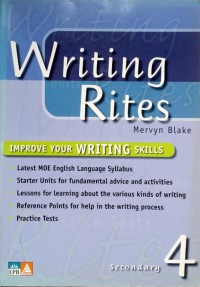 Writing Rites Secondary 4